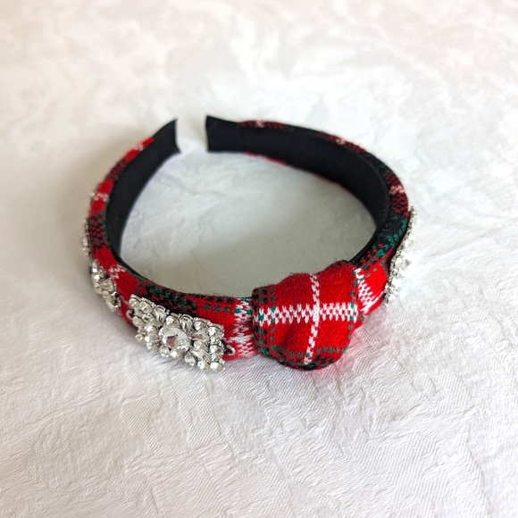 Tahari | Christmas Plaid Knot Headband - Picture 1 of 4